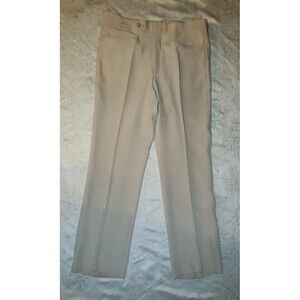 1970s or 80s Vintage Sansabelt By Jaymar Tan Polyester Slacks Sz (36W 31L)